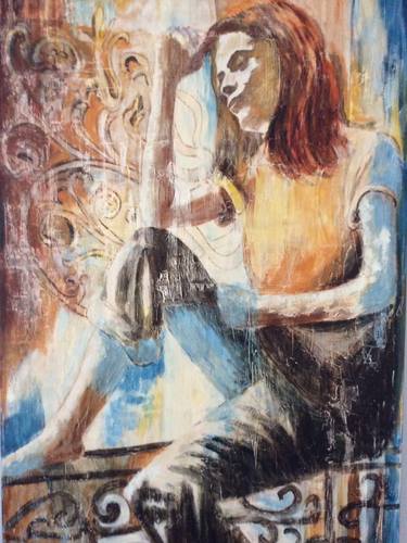 Original Abstract Expressionism Women Paintings by Meftune Çekem