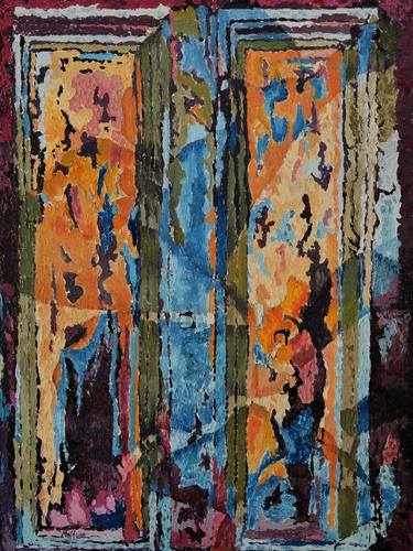 Original Abstract Expressionism Architecture Paintings by Meftune Çekem