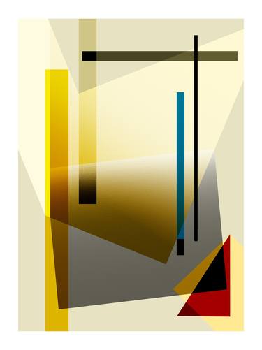 Original Cubism Abstract Mixed Media by Salva Nebot
