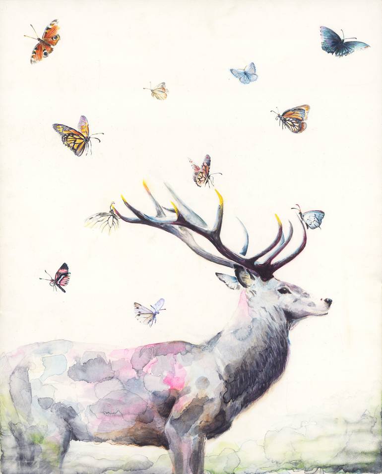 Original Animal Painting by Laura Dennis