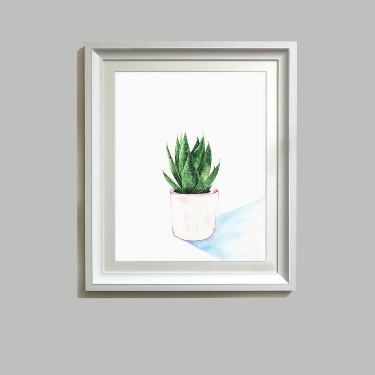 Original Abstract Botanic Painting by Laura Dennis