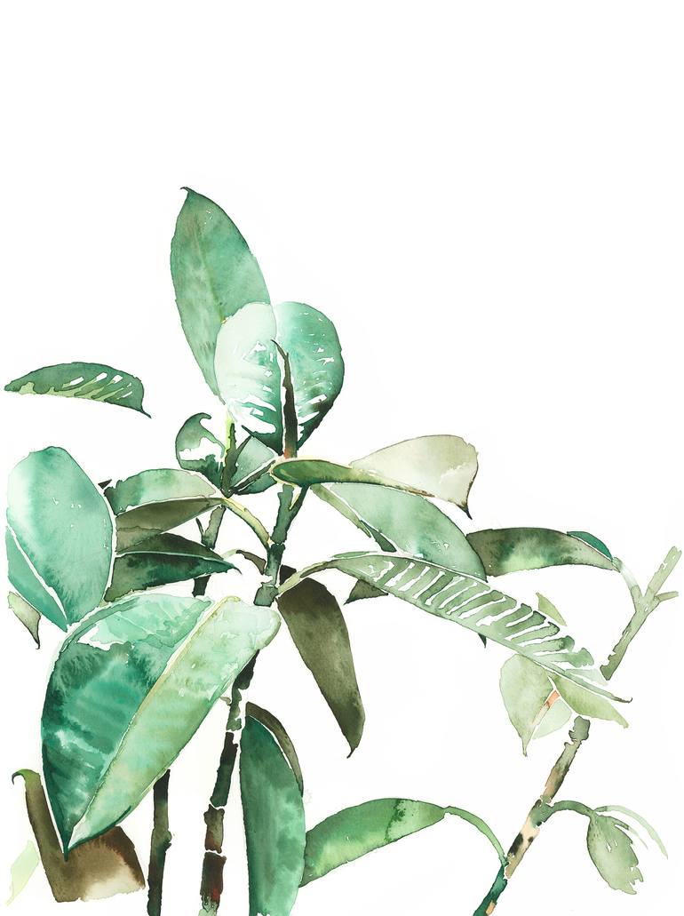 Original Illustration Botanic Painting by Laura Dennis