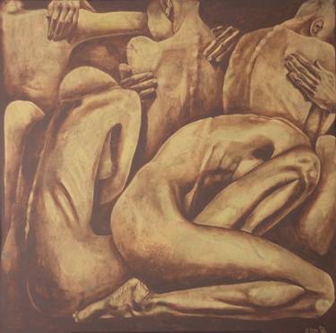 Print of Realism Nude Paintings by Palaiciuc Tatiana