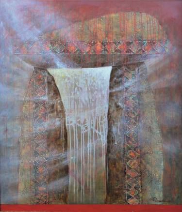Original Abstract Expressionism Fantasy Paintings by Rositsa Popcheva