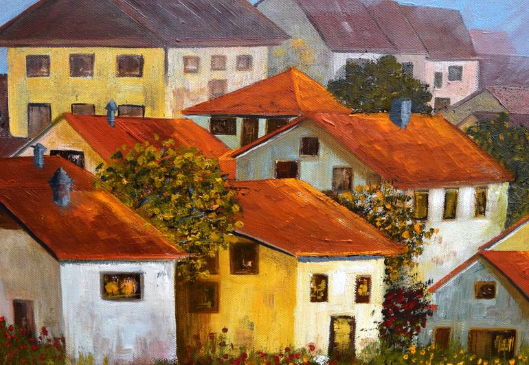 Original Figurative Landscape Painting by Angeles Teruggi