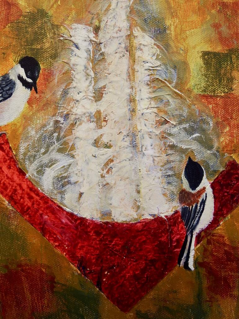 Original Abstract Expressionism Animal Painting by Sheila Simpsoncreps