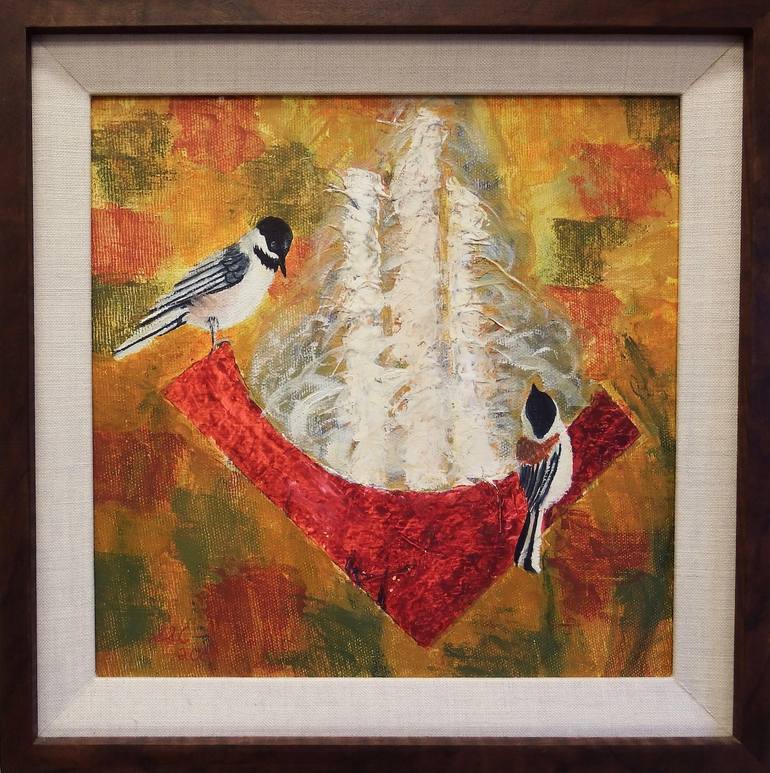 Original Abstract Expressionism Animal Painting by Sheila Simpsoncreps