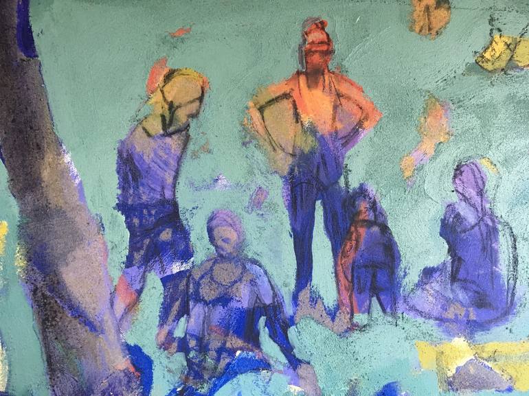 Original Figurative People Painting by Chris Eastham