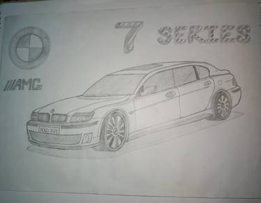 Print of Car Drawings by Abdul Qaadir