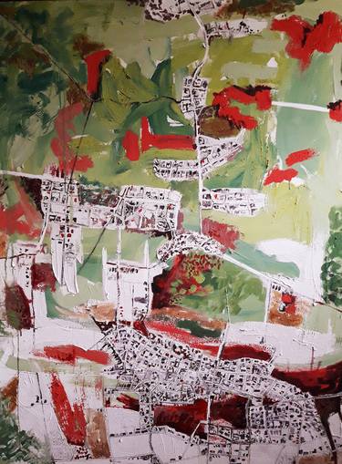 Original Expressionism Cities Paintings by Girardini Franco