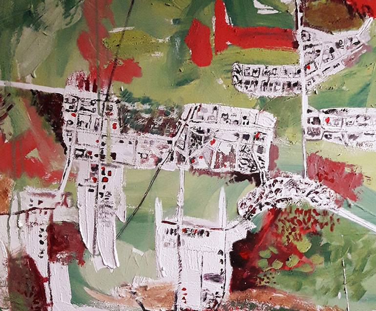 Original Expressionism Cities Painting by Girardini Franco