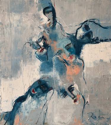 Original Figurative Abstract Paintings by Reem Khader