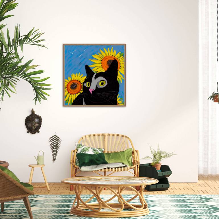 Original Expressionism Animal Painting by Maria Dyavgo