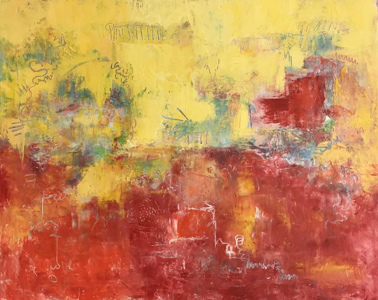 Original Abstract Expressionism Abstract Painting by Mimi McCallum