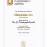 Fine Art Photography Awards (FAPA) announces winners of the fourth FAPA competition. Photographer and journalist Elkin Cabarcas has been nominated in PROFESSIONAL CATEGORY WINNERS Seascape for the series entitled "BeachPimentel White" in the 4th Fine Art Photography Awards 2018 contest. We have been awarded with the FINE ART PHOTOGRAPHY AWARDS WHITE INSIGNIA and the Professional Photographer of the Year title of the Fine Arts.