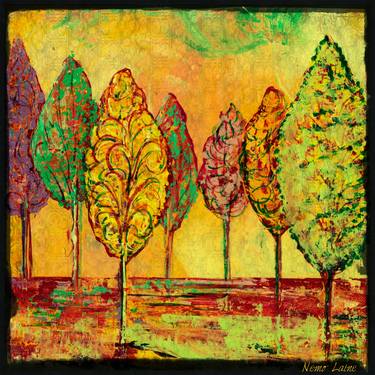 Print of Tree Mixed Media by Nemo Laine Art