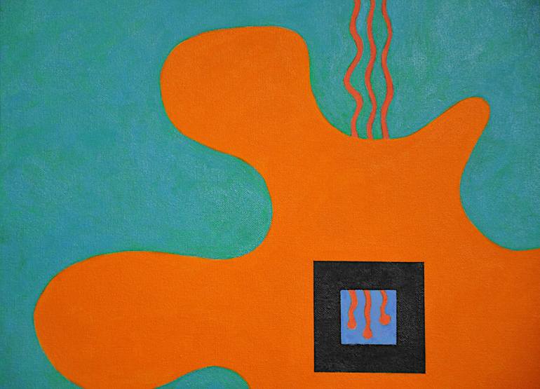 Original Abstract Expressionism Abstract Painting by Walter Perdan