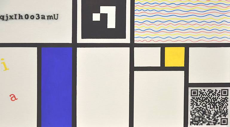Original Conceptual Abstract Painting by Walter Perdan
