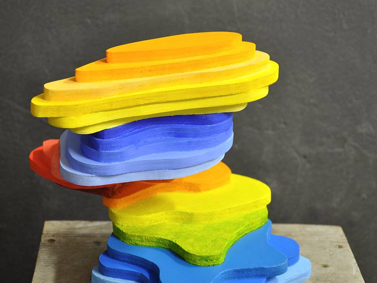 Original Abstract Expressionism Abstract Sculpture by Walter Perdan