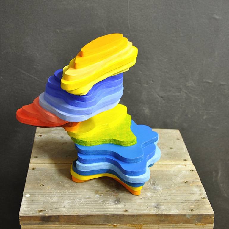 Original Abstract Expressionism Abstract Sculpture by Walter Perdan