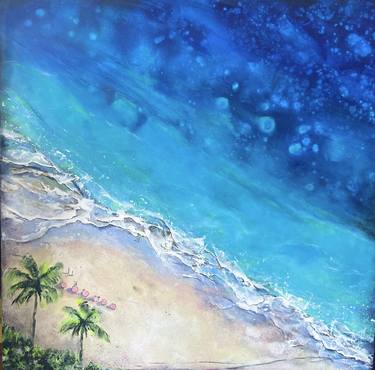 Original Abstract Beach Paintings by Ellie Lasthiotaki
