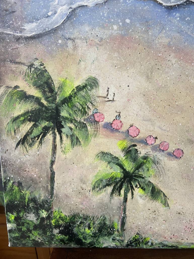 Original Contemporary Beach Painting by Ellie Lasthiotaki