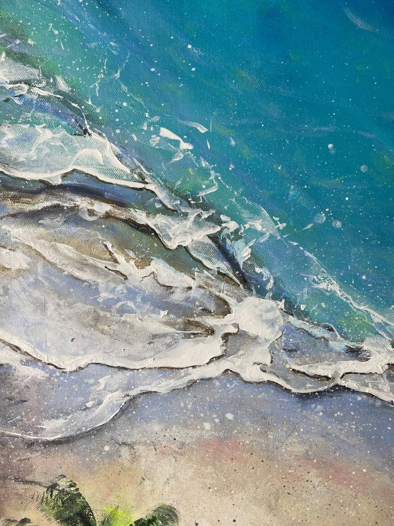 Original Contemporary Beach Painting by Ellie Lasthiotaki