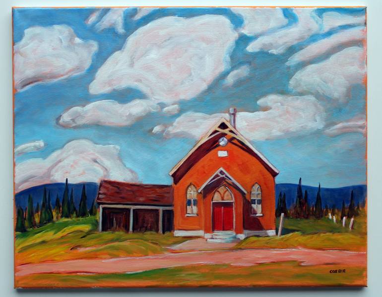 大切な人へのギフト探し CHURCH UNITED VIEW MOUNTAIN AYLMER, Painting CANADA QUEBEC その他