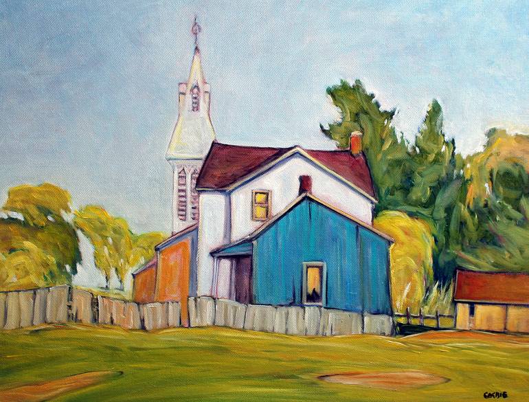 St John's Church, Village of Pierces Corners, Ontario Painting by Doug ...