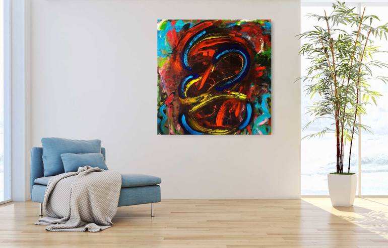 Original Expressionism Abstract Painting by Jules Atarax