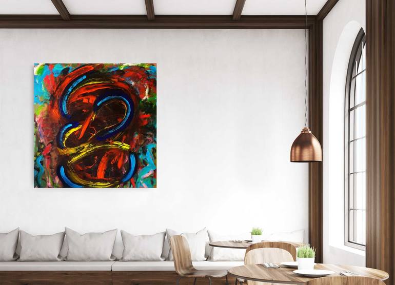 Original Expressionism Abstract Painting by Jules Atarax