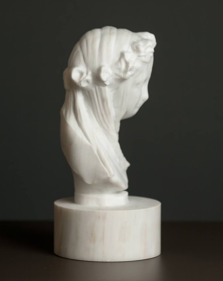 Original Portraiture Women Sculpture by Nikolaos Papagiannis