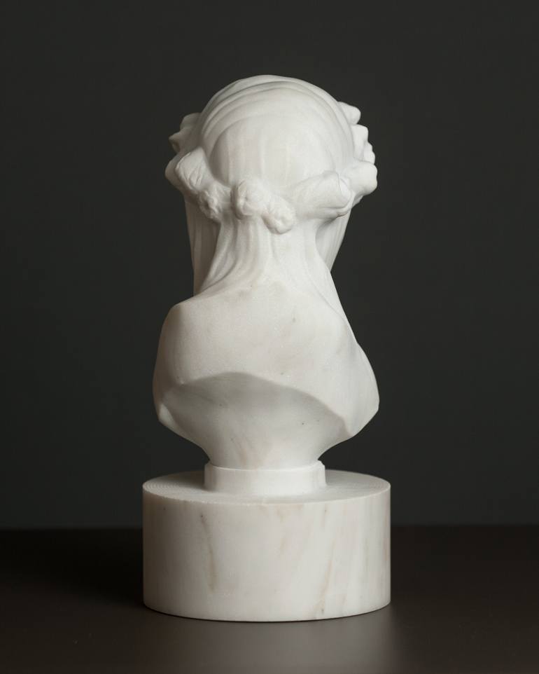 Original Portraiture Women Sculpture by Nikolaos Papagiannis