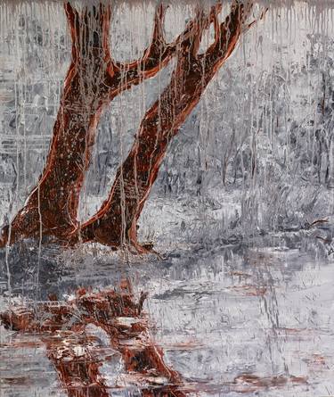 Original Expressionism Tree Paintings by Alla Ronikier