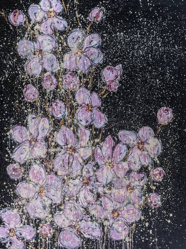 Print of Expressionism Floral Paintings by Alla Ronikier