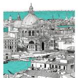 A View Towards Santa Maria Della Salue, Coloured. by Max Kerly