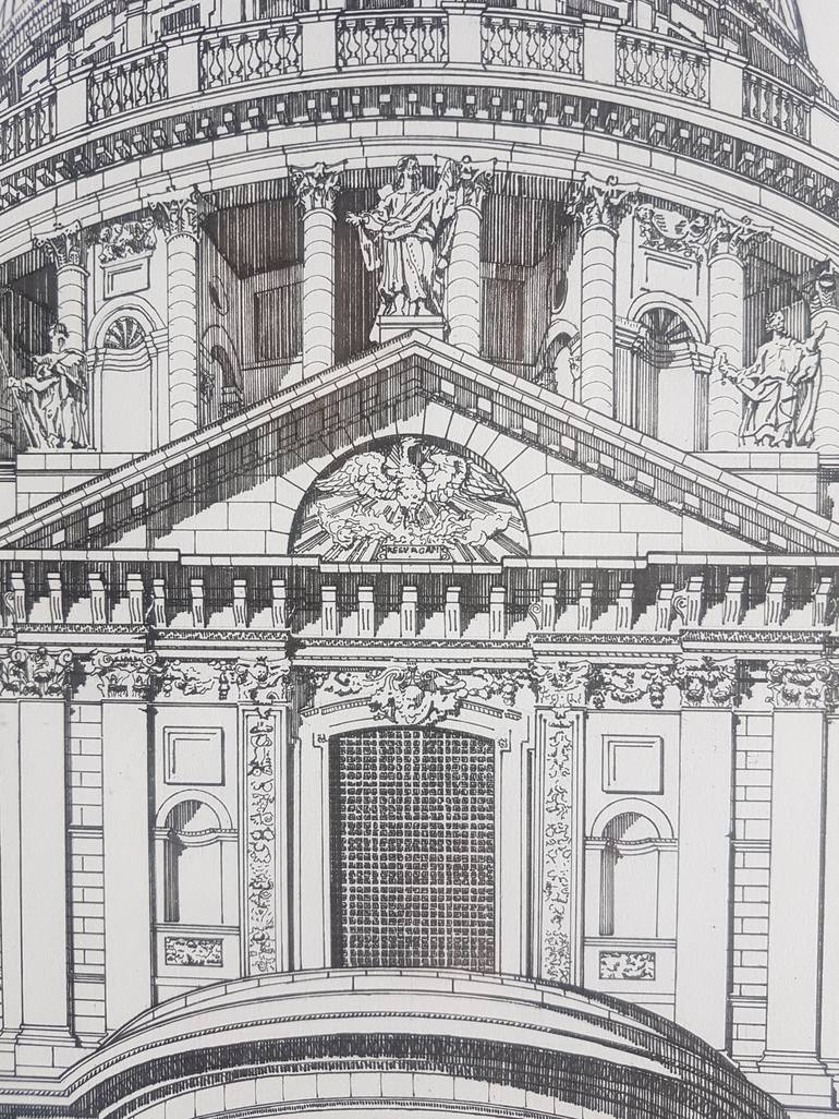 Original Photorealism Architecture Drawing by Max Kerly