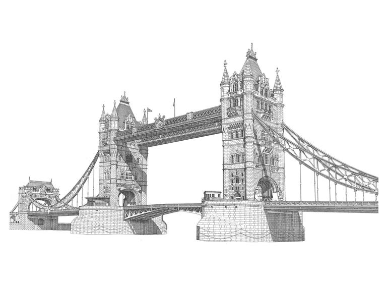 tower bridge outline