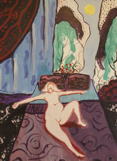 Original Expressionism Erotic Paintings by yunan liu