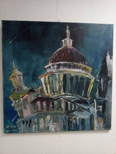Original Abstract Expressionism Architecture Paintings by Birgit van der Gang