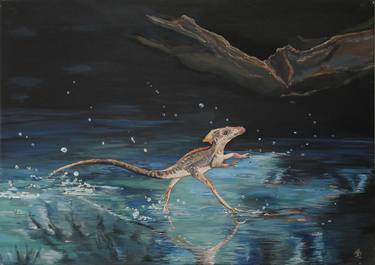 Original Figurative Animal Paintings by Birgit van der Gang