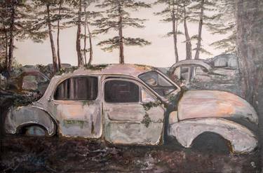 Original Automobile Paintings by Birgit van der Gang