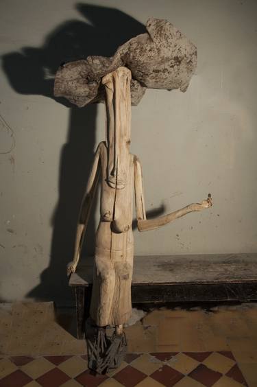 Original Figurative Women Sculpture by Spartak Khachavov