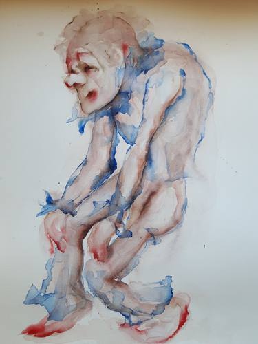 Saatchi Art Artist Adelaide Morgado; Paintings, “Homem bobo | Jester man | Homme-bouffon” #art
