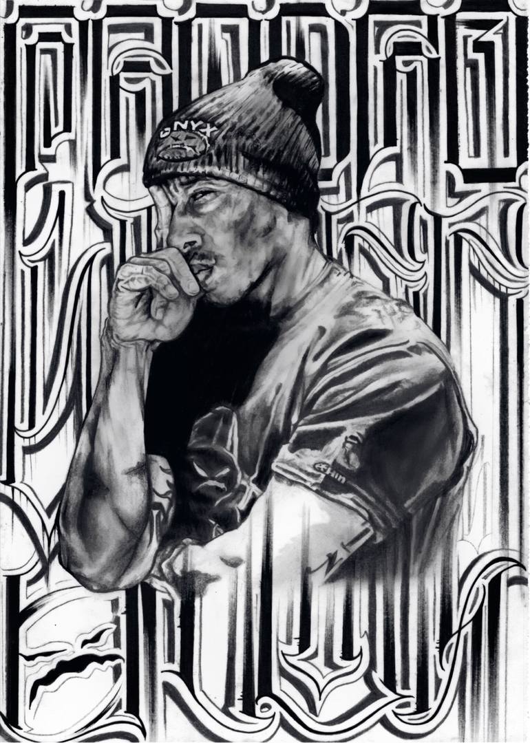 Nipsey Hussle Drawing by Christina Andrianatos