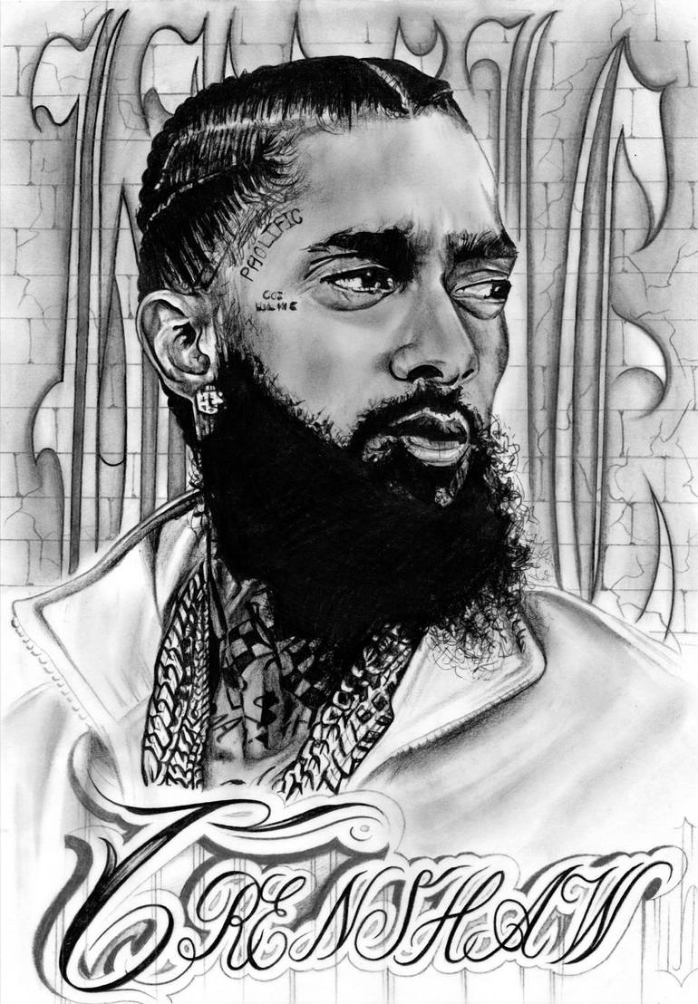 Nipsey Hussle Drawing by Christina Andrianatos Saatchi Art