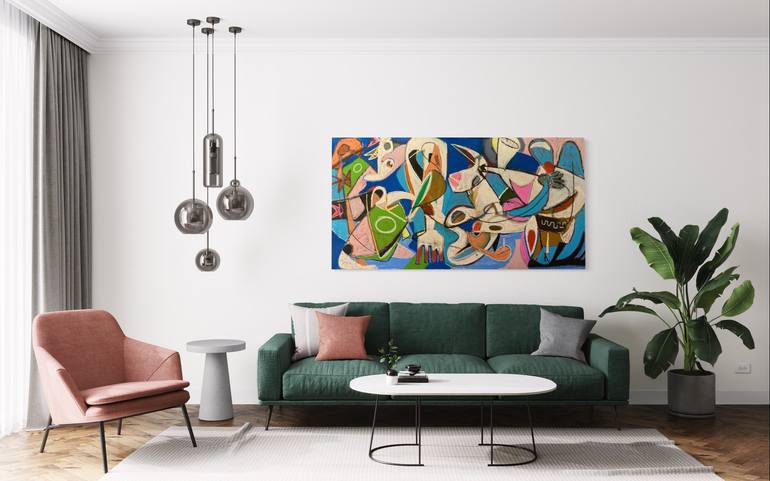 Original Abstract Expressionism Abstract Painting by Tate Ellington