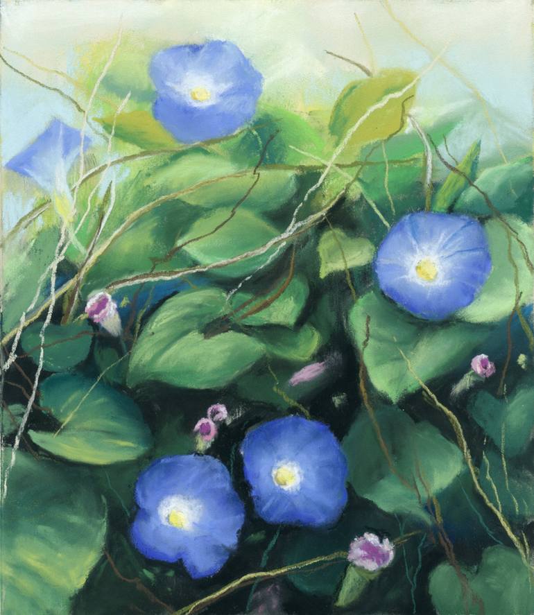 Morning Glory Painting by Ria Hills | Saatchi Art Belgium