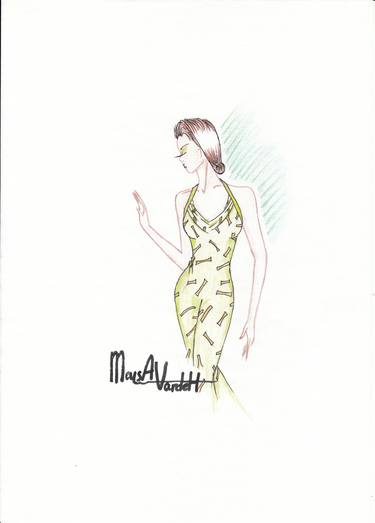 Print of Fine Art Fashion Drawings by Meysa Vardeh