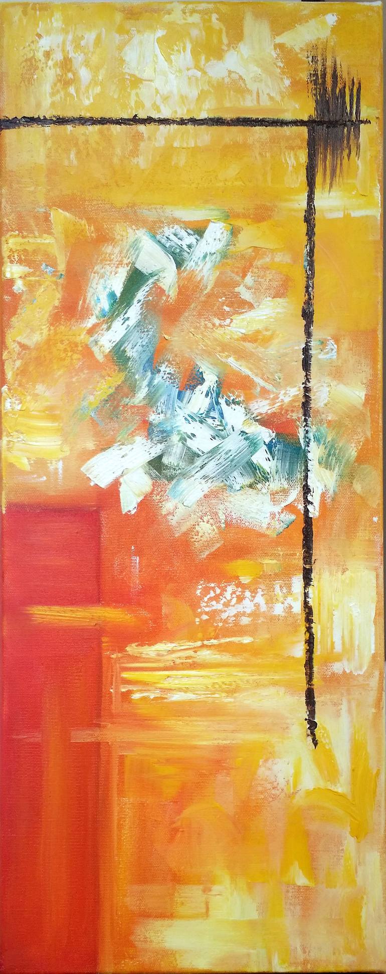 Original Abstract Expressionism Abstract Painting by Meysa Vardeh